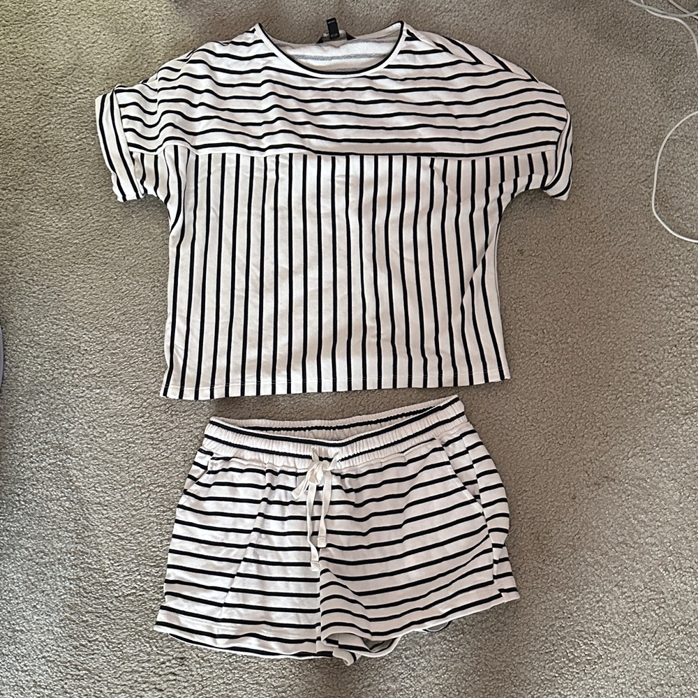 Striped Two Piece Set